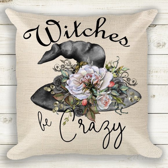 Halloween Decoration, Pillow Cover, Witches - Picture 2 of 3